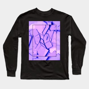 Purple Wall Abstract Long Sleeve T-Shirt